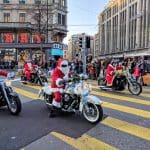 santa auf motorrad